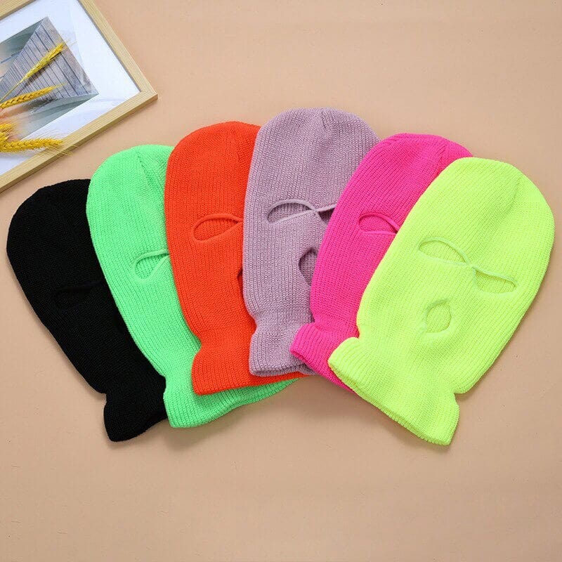 Neon green balaclava