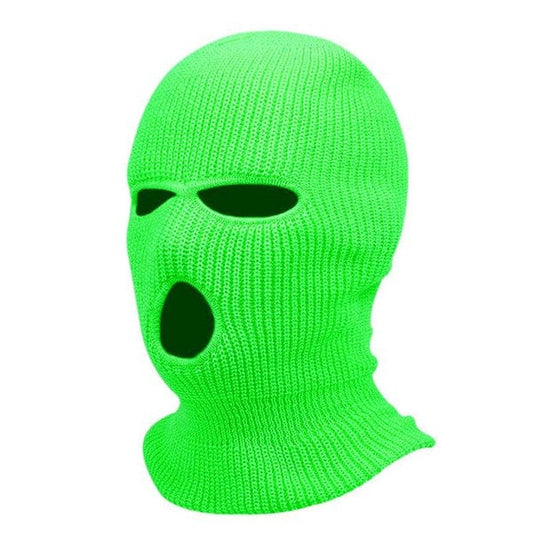 Neon green balaclava