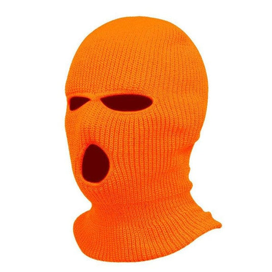 Neon orange balaclava