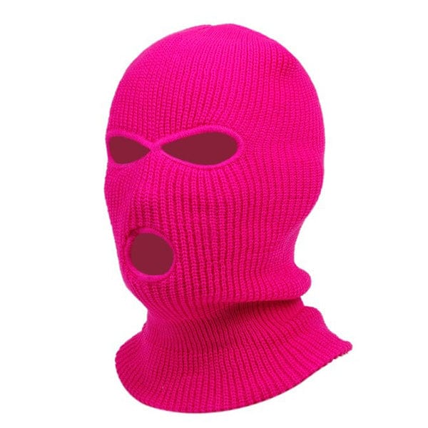 Neon pink balaclava