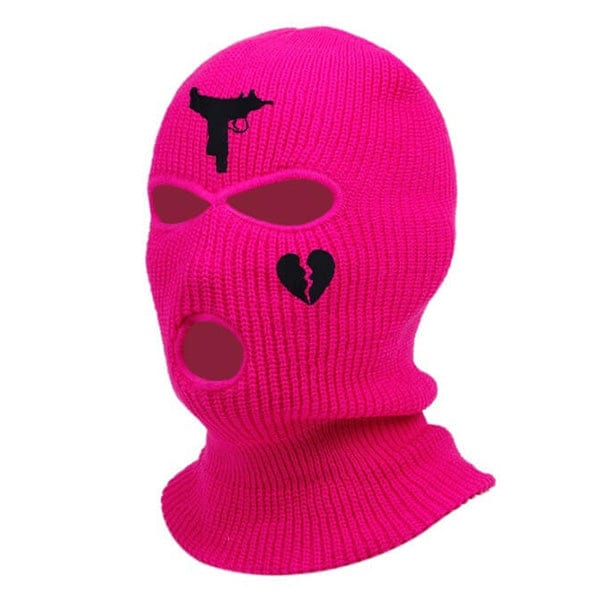 Neon pink balaclava drill