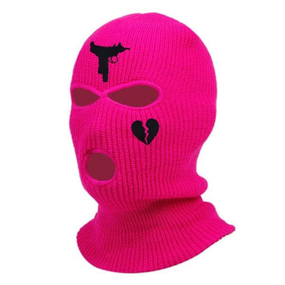 Neon pink balaclava drill