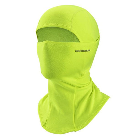 Neon yellow fleece balaclava