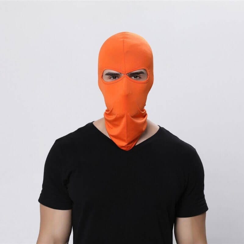 Orange 2 hole balaclava