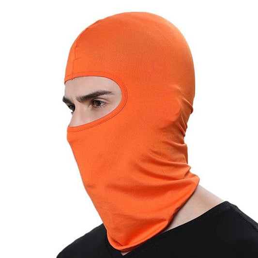 Orange motorcycle balaclava