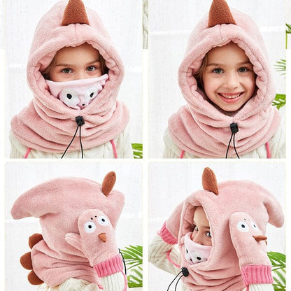Pink kid balaclava