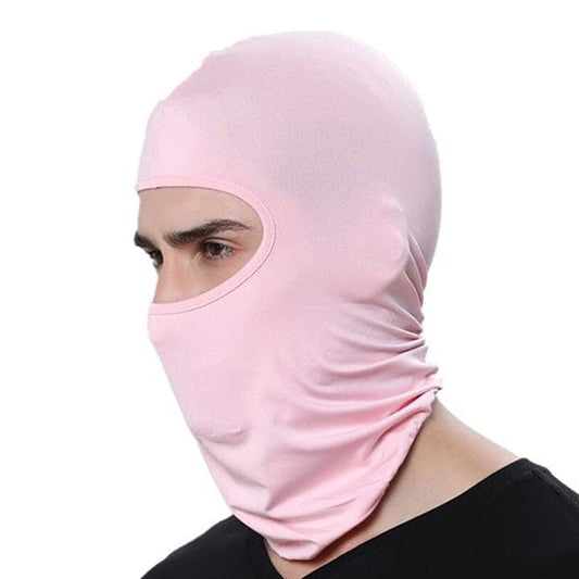 Pink motorbike balaclava