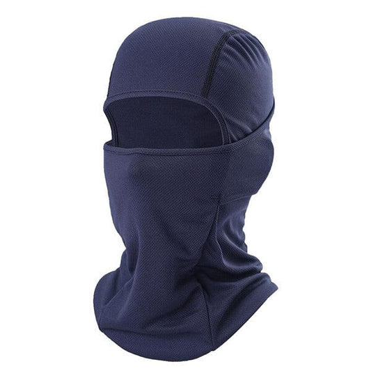Plain blue balaclava
