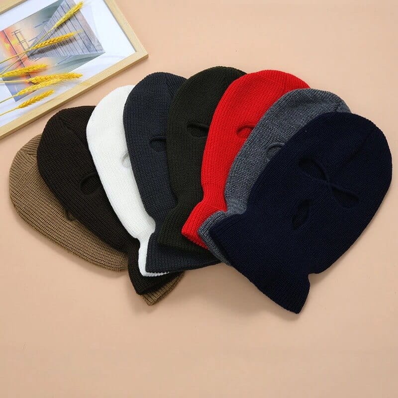 Red 3 hole balaclava