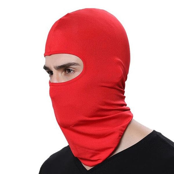 Red motorcycle balaclava