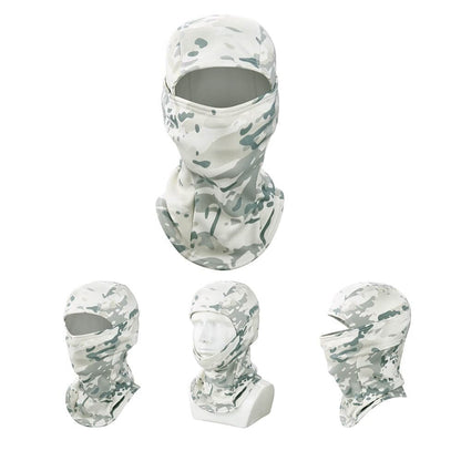 Snow camo fleece balaclava