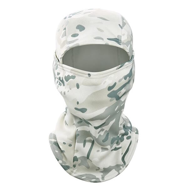 Snow camo fleece balaclava