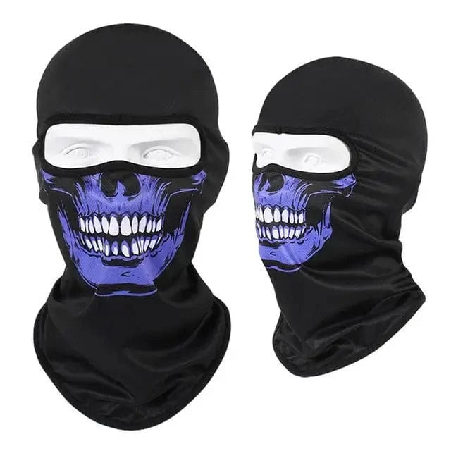 Violet Phantom Skull Balaclava