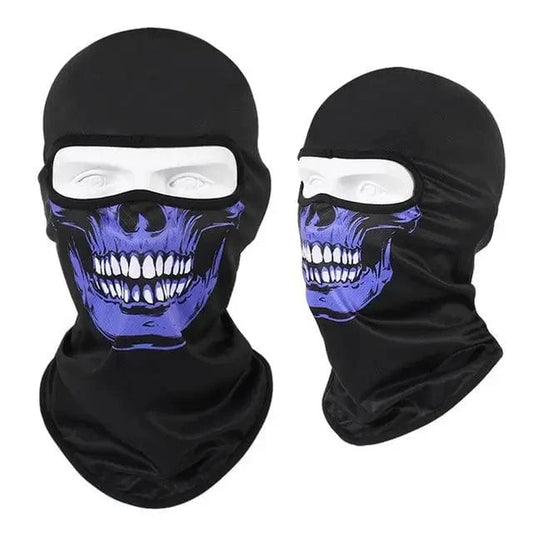 Violet Phantom Skull Balaclava