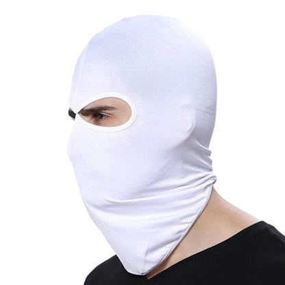 White 2 hole balaclava