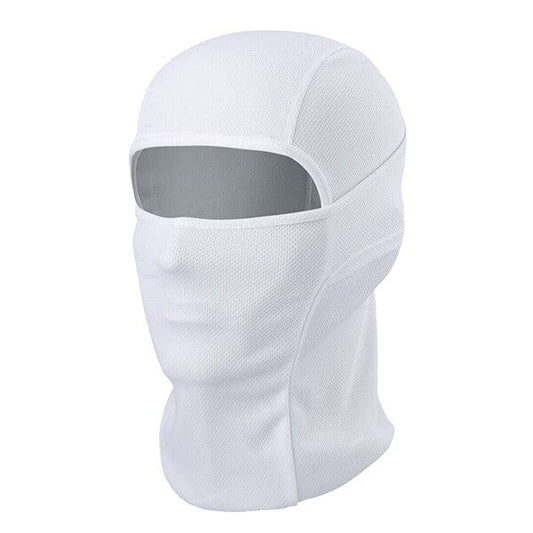 White balaclava 1 hole