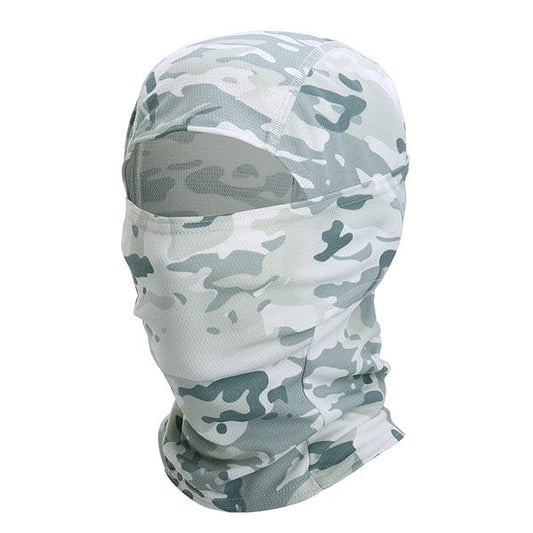 White camo balaclava