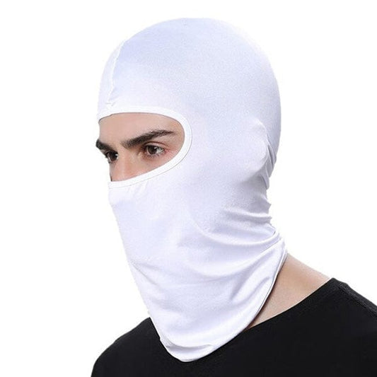 White motorcycle balaclava