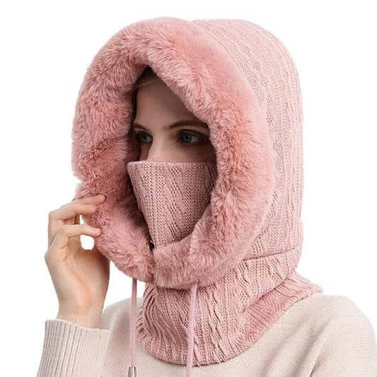 Women's pink balaclava
