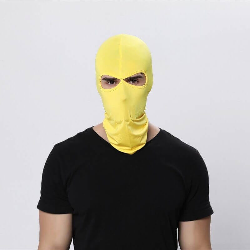 Yellow 2 hole balaclava