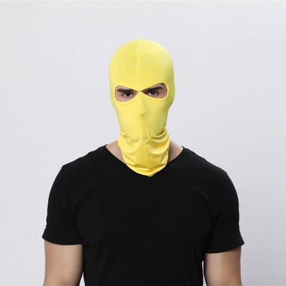 Yellow 2 hole balaclava